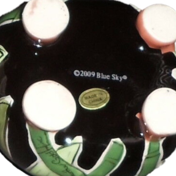 BLUE SKY Clayworks Trinket Box /3D Flower Shape Lid ~ No Box, Dated 2009 - Picture 5 of 5